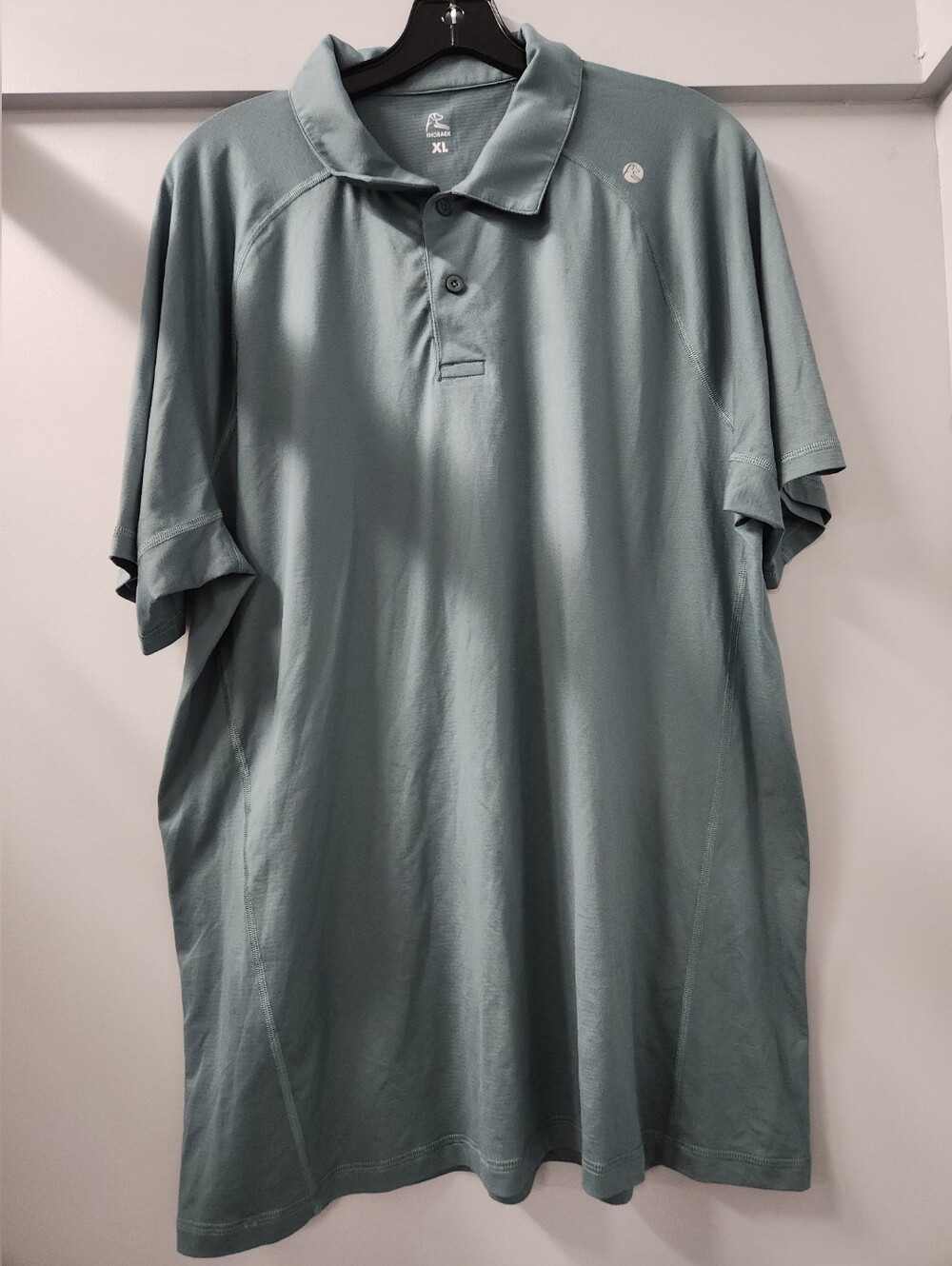 Rhoback Shirt Men XL Heather Green Blitz Tech Polo Performance Stretch Golf